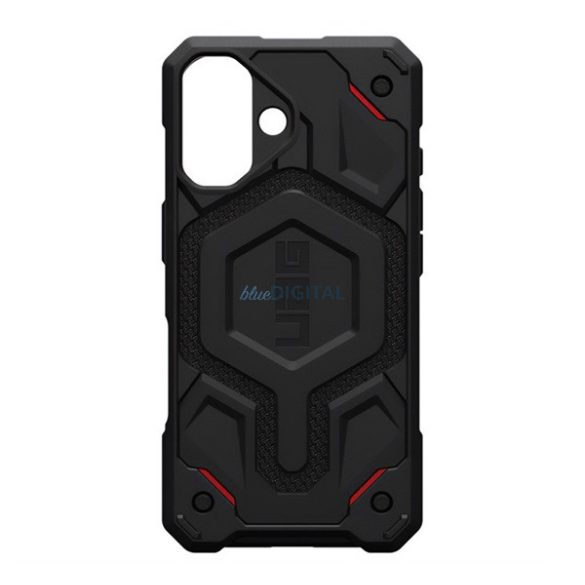 UAG MONARCH PRO silicon protector de telefon (rezistent la șocuri, model textil, MagSafe) BLACK Apple iPhone 16 5G