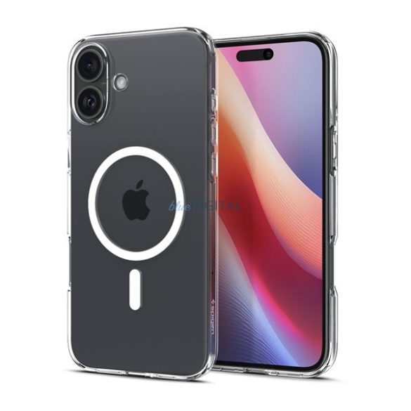 SPIGEN CRYSTAL FLEX MAGSAFE silicon telefon protector (rezistent la impact, bubble heel, MagSafe) pentru Apple iPhone 16 5G