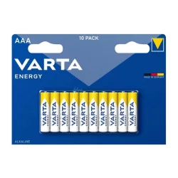   Baterie VARTA ENERGY de lungă durată (AAA, R3, 1.5V, alcalină) 10 buc/pachet