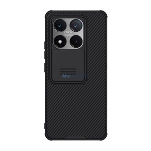 NILLKIN CAMSHIELD PRO silicon protector de telefon (rezistent la șocuri, protector de cameră, cu dungi) BLACK Xiaomi 14T 5G