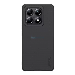 HUSĂ! - NILLKIN SUPER FROSTED PRO plastic protector de telefon (rezistent la impact, cauciucat, suprafață aspră) BLACK Xiaomi 14T Pro 5G