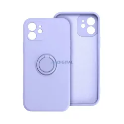   HUSĂ! - Silicon protector de telefon (inel de montare, microfibră pluș interior, magnetic, protector de cameră) LILA Xiaomi Redmi 14C 4G