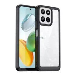   HUSĂ! - Silicon protector de telefon (rezistent la șocuri, spate transparent) BLACK Honor 200 Smart 5G