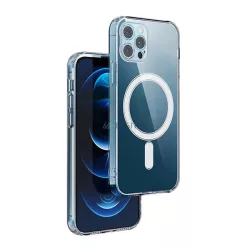   HUSĂ! - Protector de telefon din silicon (rezistent la șocuri, călcâi cu pernă de aer, MagSafe) pentru Apple iPhone 15 Plus