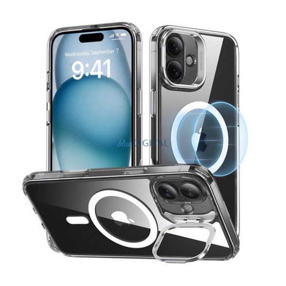 ESR CLASSIC HALOLOCK silicon protector de telefon (rezistent la impact, bubble heel, MagSafe) pentru Apple iPhone 16 5G