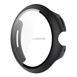   Cadru din plastic (BUMPER, rezistență la șocuri + sticlă de protecție a ecranului) BLACK Google Pixel Watch 3 41mm