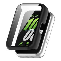   Cadru din plastic (BUMPER, rezistență la șocuri + ecran protector din sticlă) BLACK Samsung Galaxy Fit 3