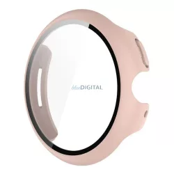   Cadru din plastic (BUMPER, rezistență la șocuri + sticlă de protecție a ecranului) BRONZE Google Pixel Watch 3 45mm