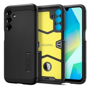 SPIGEN TOUGH ARMOR silicon telefon protector (rezistent la șocuri, absorbție șocuri) BLACK Samsung Galaxy A16 5G (SM-A166), Galaxy A16 4G (SM-A165)