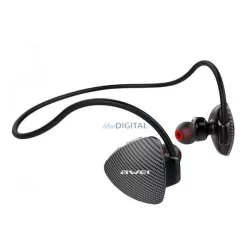   AWEI A849BL cască bluetooth Stereo (v5.3, bandă pentru gât, microfon, buton de înregistrare, SPORT, IPX4) NEGRU