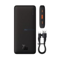   Încărcător BASEUS AIRPOW USB+Type-C (10000mAh, 20W, încărcător rapid PD 3.0, indicator LED) NEGRU