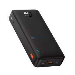   Încărcător BASEUS AIRPOW USB+Type-C (20000mAh, 20W, încărcător rapid PD 3.0, indicator LED) NEGRU