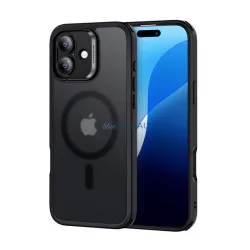   HUSĂ! - ESR CLASSIC HYBRID silicon protector de telefon (rezistent la șocuri, bubble heel, MagSafe) BLACK Apple iPhone 16