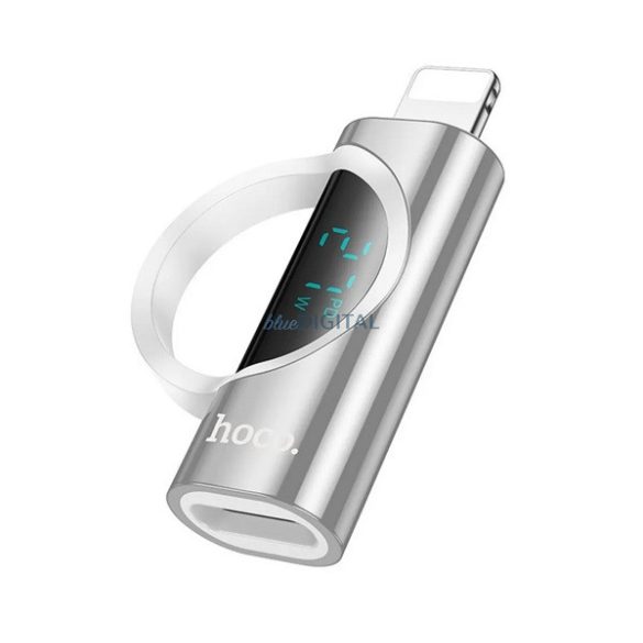Adaptor HOCO UA32B (mufă Type-C - lightning, transfer de date și încărcare, afișaj LED) EZÜST