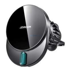   Suport auto JOYROOM (pentru ventilație, magnetic, încărcător rapid, 15W, wireless, indicator LED) NEGRU
