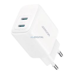   Încărcător de rețea JOYROOM 2 prize Type-C (20W, încărcător rapid PD 3.0) ALB