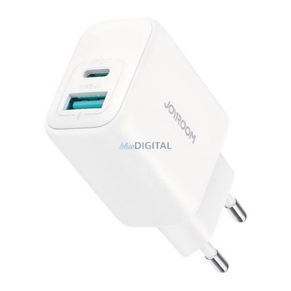 Încărcător de rețea JOYROOM USB+Type-C (20W, încărcător rapid PD 3.0) ALB