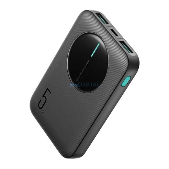 Încărcător de urgență JOYROOM 2 prize USB+Type-C (5000mAh, 12W, încărcător rapid PD, wireless, MagSafe, indicator LED) NEGRU