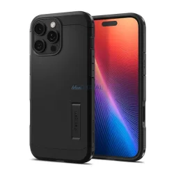   HUSĂ! - SPIGEN TOUGH ARMOR MAG T plastic telefon protector (rezistent la șocuri, MagSafe) BLACK Apple iPhone 16 Pro
