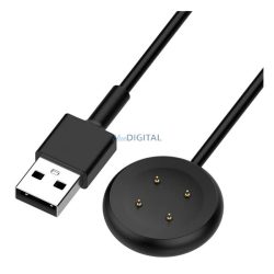   Cablu de încărcare USB (magnetic, 100cm) BLACK Google Pixel Watch 3 45mm, Pixel Watch 3 41mm