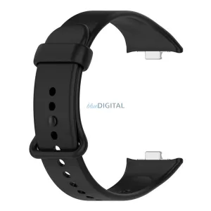 Curea (dimensiune personalizată, silicon) BLACK Xiaomi Smart Band 9 Pro