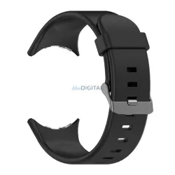   Curea (dimensiune personalizată, silicon) BLACK Google Pixel Watch 3 45mm
