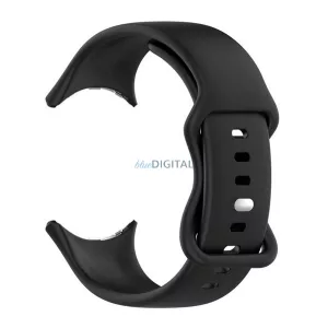 Curea (dimensiune personalizată, silicon) BLACK Google Pixel Watch 3 41mm