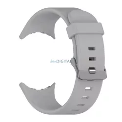   Curea de rezervă (dimensiune personalizată, silicon) BRIGHT GREY Google Pixel Watch 3 45mm
