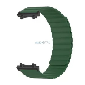 Curea de rezervă (dimensiune personalizată, silicon, 3D, magnetică) SÖTÉTZÖLD Amazfit T-Rex 3