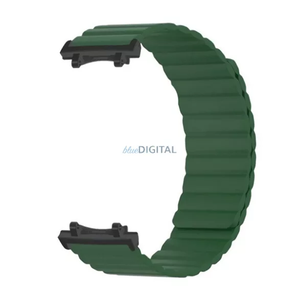 Curea de rezervă (dimensiune personalizată, silicon, 3D, magnetică) SÖTÉTZÖLD Amazfit T-Rex 3