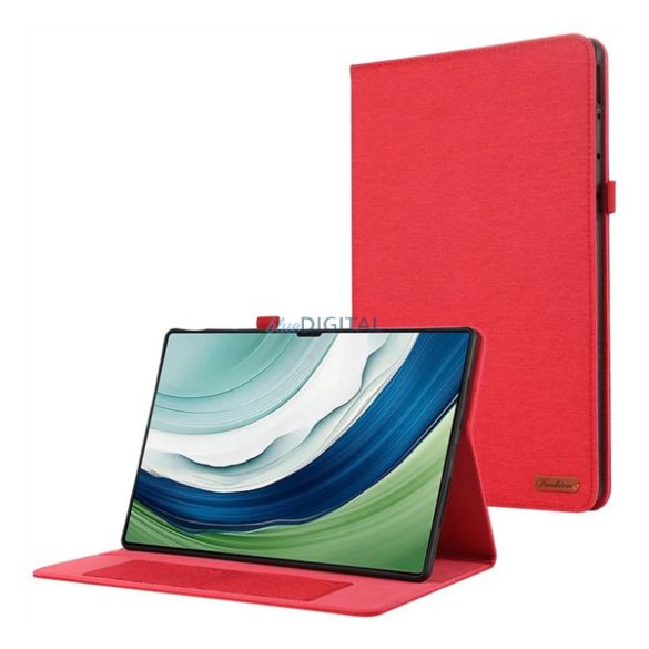 Husă permanentă, efect piele (FLIP, deschidere laterală, desktop, efect textil) PIROS Huawei MatePad Pro 12.2