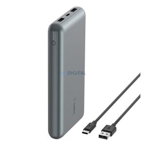 BELKIN BOOST CHARGE încărcător de urgență 2 USB + priză Type-C (10000mAh, 15W, încărcător rapid + cablu Type-C)