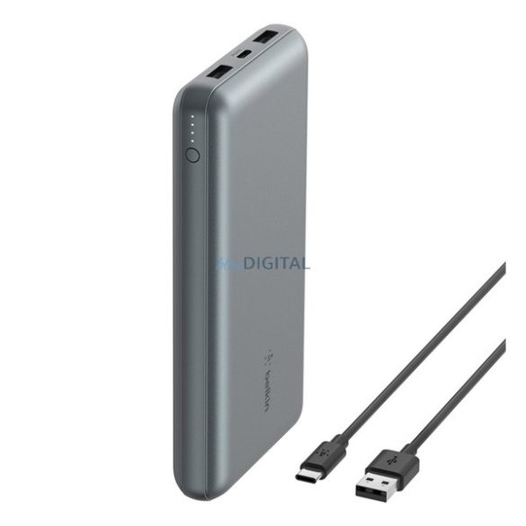 BELKIN BOOST CHARGE încărcător de urgență 2 USB + priză Type-C (10000mAh, 15W, încărcător rapid + cablu Type-C)