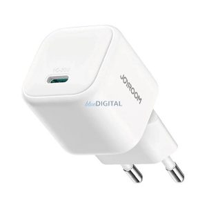 Încărcător de rețea JOYROOM cu priză Type-C (20W, GaN, încărcător rapid PD 3.0) ALB