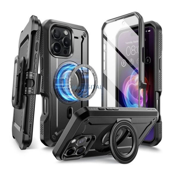 SUPCASE UNICORN BEETLE PRO MAGSAFE plastic protector de telefon (rezistent la șocuri, absorbție a șocurilor) BLACK Apple iPhone 16 Pro Max