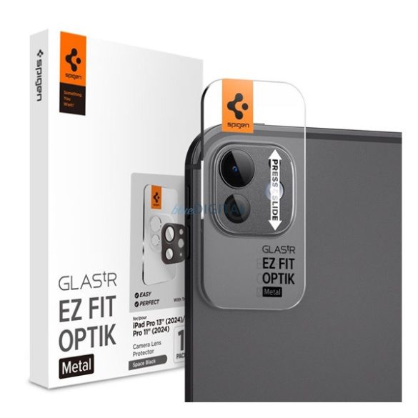 SPIGEN OPTIK PRO METAL sticla de protecție a camerei 2pcs (9H) BLACK Apple IPAD Pro 11 (2024), IPAD Pro 13 (2024)