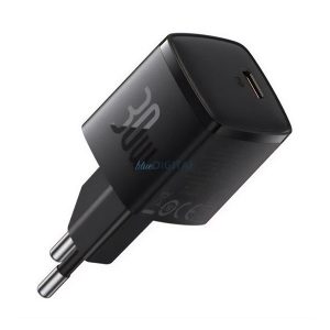 BASEUS CUBE PRO încărcător de rețea cu priză Type-C (30W, GaN5, încărcător rapid PD) NEGRU