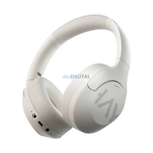 HAYLOU S30 ANC căști bluetooth STAR (v5.4, microfon, anulare activă a zgomotului, pliabile + cablu de alimentare Type-C) ALB