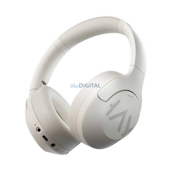 HAYLOU S30 ANC căști bluetooth STAR (v5.4, microfon, anulare activă a zgomotului, pliabile + cablu de alimentare Type-C) ALB