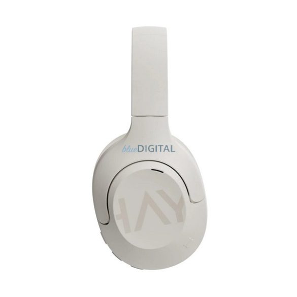 HAYLOU S30 ANC căști bluetooth STAR (v5.4, microfon, anulare activă a zgomotului, pliabile + cablu de alimentare Type-C) ALB