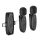 HOCO L15 2pcs microfon bluetooth (Type-C/Lightning, LAVALIER clip-on) NEGRU