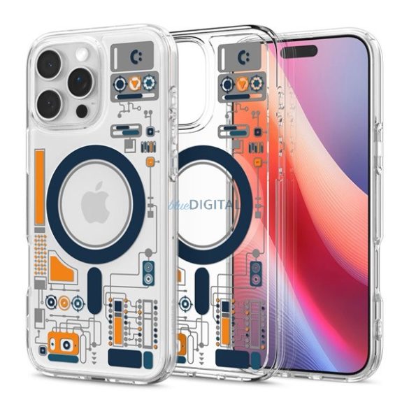 SPIGEN ULTRA HYBRID MAG ANALOG protector de telefon din plastic (rezistent la șocuri, cadru cu bule, MagSafe) pentru Apple iPhone 16 Pro Max