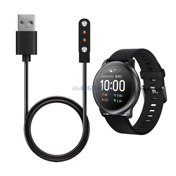 Cablu de încărcare USB (magnetic, 100cm) BLACK Haylou LS05s, Solar