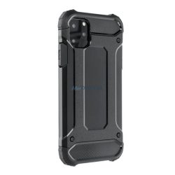   HUSĂ! - Defender Silicone Phone Protector (rezistent la șocuri, călcâi cu bule, efect metalic) BLACK Samsung Galaxy S25 (SM-S931)