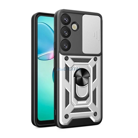 Protector de telefon din silicon Defender (rezistent la șocuri, inel de reținere, protector de cameră) EZÜST Samsung Galaxy S25 Plus (SM-S936)