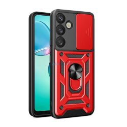   HUSĂ! - Protector de telefon din silicon Defender (rezistent la șocuri, inel de reținere, protector de cameră) PIROS Samsung Galaxy S25 (SM-S931)