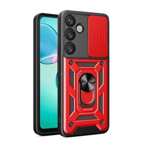 Protector de telefon din silicon Defender (rezistent la șocuri, inel de reținere, protector pentru cameră) PIROS Samsung Galaxy S25 Plus (SM-S936)
