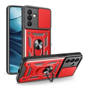 HUSĂ! - Protector de telefon din silicon Defender (rezistent la șocuri, inel de reținere, protector pentru cameră) PIROS Samsung Galaxy A26 5G (SM-A266)