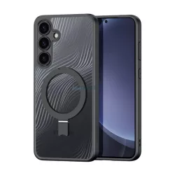   HUSĂ! - DUX DUCIS AIMO silicon telefon protector (rezistent la șocuri, protector de cameră, MagSafe, amortizor de șocuri, val) BLACK Samsung Galaxy S25 Plus (SM-S936)