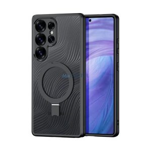DUX DUCIS AIMO silicon telefon protector (rezistent la șocuri, protector de cameră, MagSafe, amortizor de șocuri, val) BLACK Samsung Galaxy S25 Ultra (SM-S938)